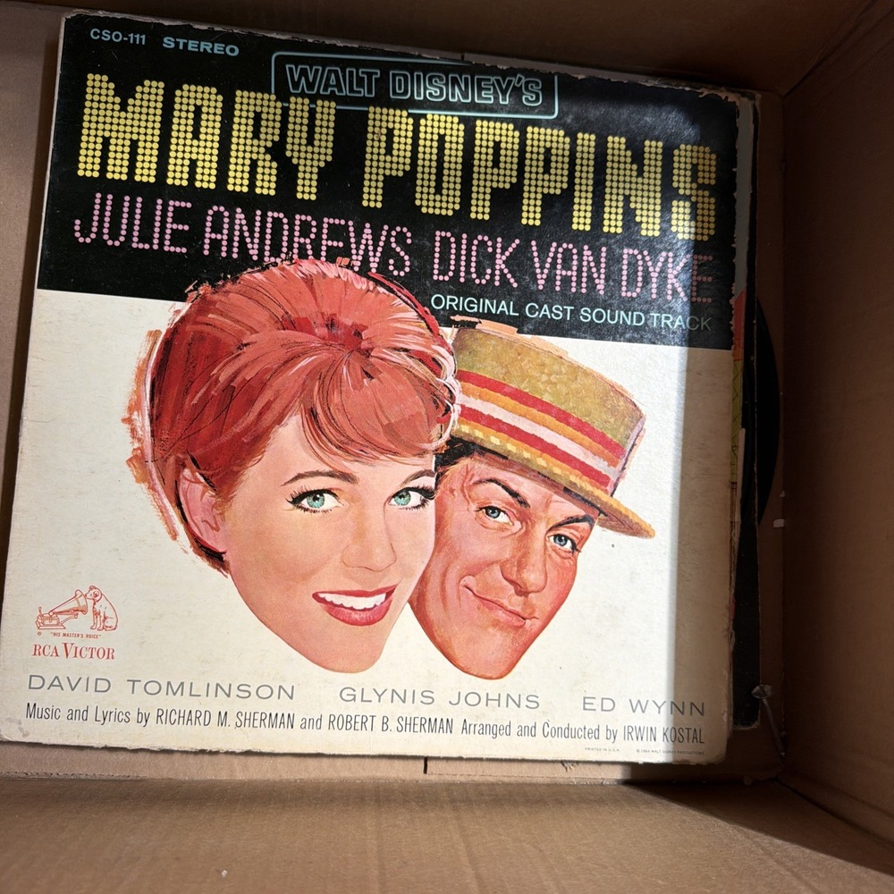 Walt Disney's Mary Poppins Julie Andrews Dick Van Dyke Original Cast Soundtrack